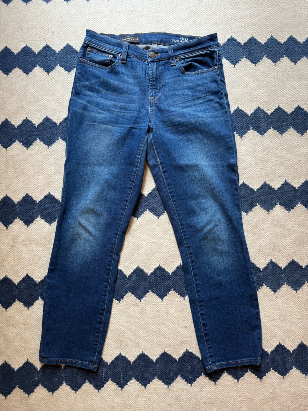 J. Crew Women’s Cropped Reid Blue Jeans